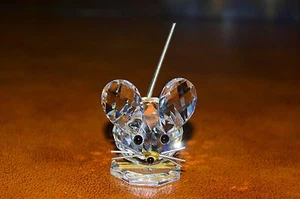 Swarovski Crystal Small Mouse Variation 2 Tail Up 7631 NR 030 Retired - Picture 1 of 5