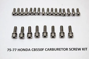 Honda CB550F Carburetor Stainless Steel Socket Cap Screw Kit NEW - Picture 1 of 2