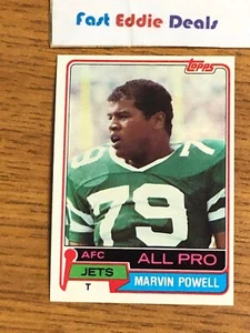 TOPPS NFL FOOTBALL 1981 MARVIN POWELL CARD 460 NEW YORK JETS EXCELLENT - Bild 1 von 2