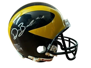 Michigan Wolverines Tri Star Autograph Mini Helmet Devin Bush Authentic Riddell - Picture 1 of 8