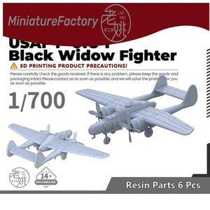 SSMODEL 1/700 USAF P-61C-1 Black Widow Fighter 6 piezas - Imagen 1 de 5