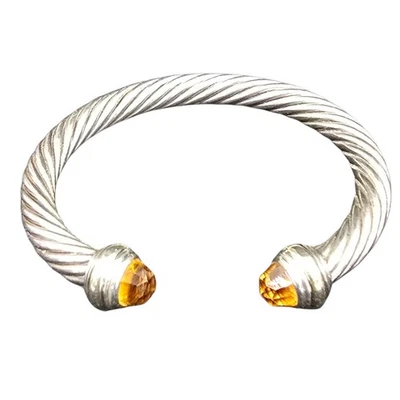 Pulsera Cable David Yurman .925 14k 7mm Foto 1 de 4