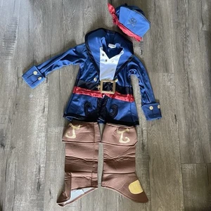 Disney Store Jake & Never Land Pirates Costume Set Boy Size Small 4-6 Dress Up - Picture 1 of 14