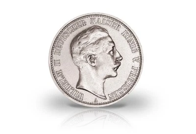 2 Mark 1891-1912 Deutsches Kaiserreich Preußen Wilhelm II. Jaeger-Nr. 102 - Bild 1 von 2