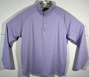 Peter Millar Crown Crafted Stealth Performance Quarter Zip Men's XL Light Purple - Picture 1 of 14