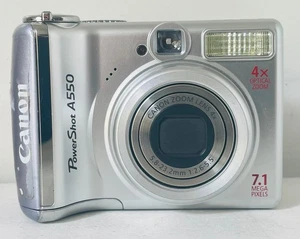 Canon PowerShot A550 7.1mp Digital Camera - Picture 1 of 5