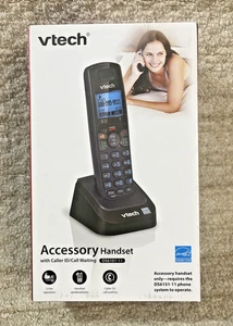 NEW VTech DS6101-11 2-Line Accessory Handset w/ Message ds6101 black - Picture 1 of 6