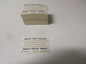 APPROX. 300+OLD PHARMACY-APOTHECARY-MEDICINE BOTTLE LABELS=NONE STUCK TOGETHER - Picture 1 of 2