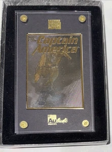 1996 Marvel Limited Collection 24K Gold Card Captain America #251/1996 Authentic - Bild 1 von 5