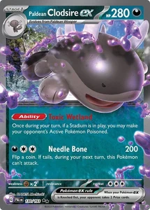 Pokemon Paldea Evolved Paldean Clodsire ex 130/193 Doble Tarjeta Holográfica Rara - Imagen 1 de 1