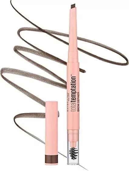 MAYBELLINE Total Temptation Brow Eyebrow Pencil 120 Medium Brown BRAND NEW - Image 1 of 1