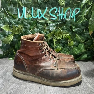Timberland Pro Mens 6" Wedge Moc-Toe Steel Toe Work Boots SIZE 10 Leather - Picture 1 of 10
