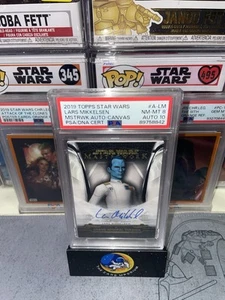 2019 Topps Star Wars Masterwork Lars Mikkelsen Canvas Auto /25 - Picture 1 of 2