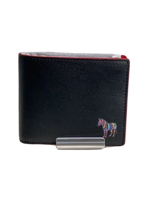 Cartera plegable Paul Smith de cuero negra para hombre Foto 1 de 4