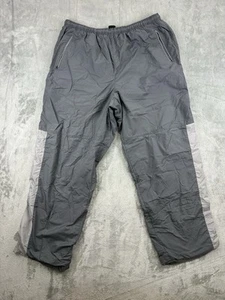 Giacca a vento vintage anni 2000 Nike Silver Tag grigio Y2K pantaloni pista uomo XXL 2XL blu - Foto 1 di 7