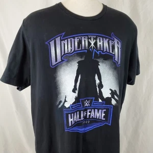 WWE Authentic Undertaker Hall of Fame 2022 T-Shirt Mens 3XL Black Two Sided WWF - Picture 1 of 8