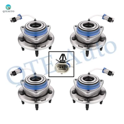 Juego de 4 conjuntos de cojinetes de cubo de rueda delantera-trasera para Pontiac Montana 2001-2005 AWD Foto 1 de 4