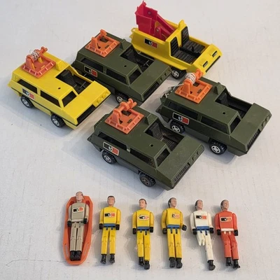 Vintage Lesney Mobile Action Command Trucks And Action Figures Mixed Lot 1973 - Image 1 of 4