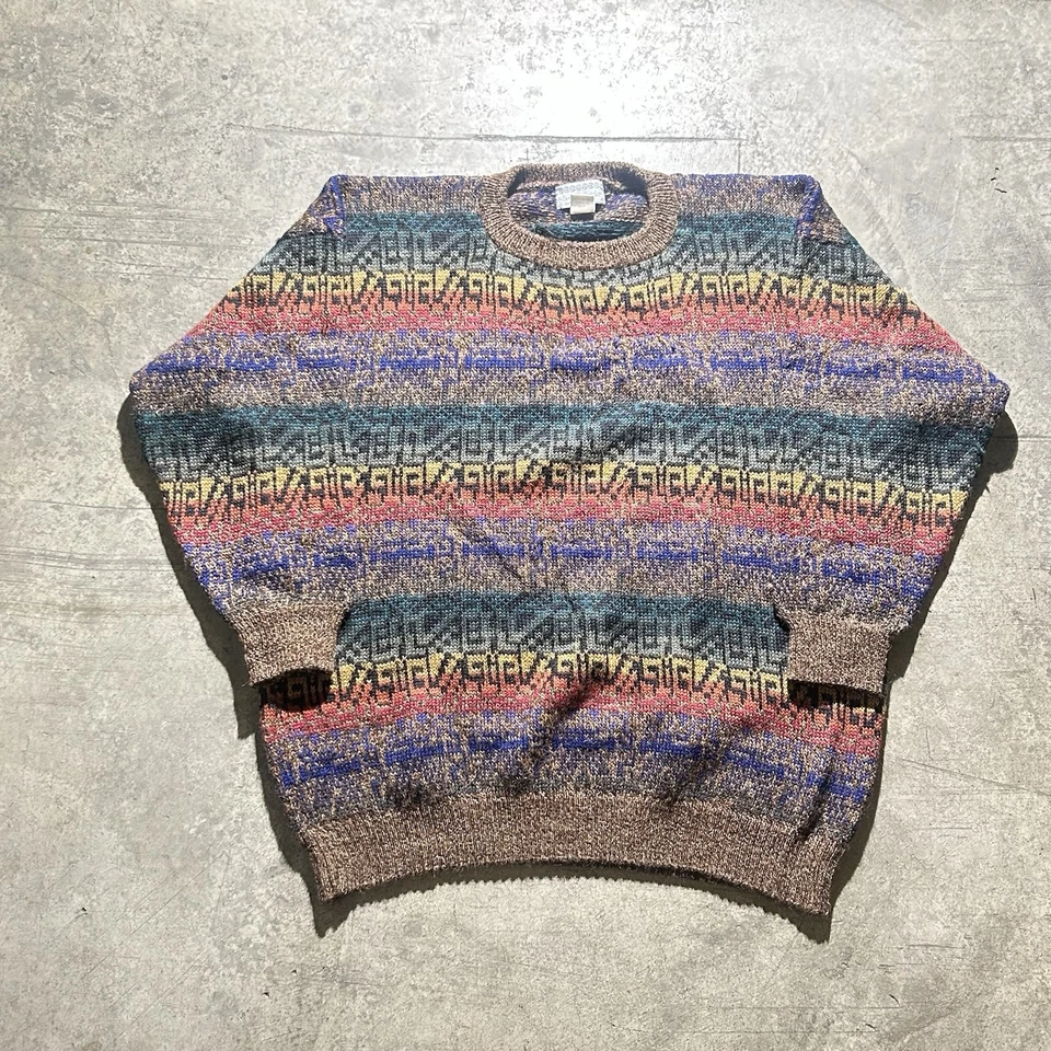 Nomadic Traders 100% Alpaca Pullover Sweater Men’s Size XL Multicolor Aztec - Image 1 of 4