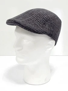 Men Ivy Flat Hat Cotton Newsboy Gatsby Cap Golf Driving Irish Ascot Cabbie Gray - Picture 1 of 4