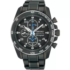 Seiko Sportura SNAE77 SNAE77P1 Mens Alarm Chronograph WR100m Watch RRP $995.00 - Picture 1 of 2