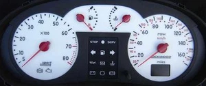 Lockwood Renault Clio Mk2/3 (incl. Sport 172) 170 mph esfera plateada (st) 44 nnn - Imagen 1 de 1