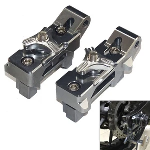 Rear Chain Adjusters Tensioners Adapter Gray For 14-20 YAMAHA FZ-07 MT-07 XSR700 - Picture 1 of 9