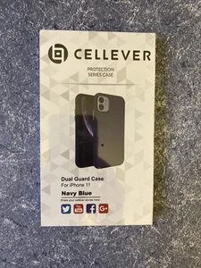 Cellever Navy Blue Cell Phone Case For iPhone 11 Dual Guard Ultra Slim NEW - Picture 1 of 4