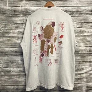 Boot Boyz Biz Shirt Mens 2XL Ivory Art & Football Soccer Graphic Tee Streetwear - Picture 1 of 8