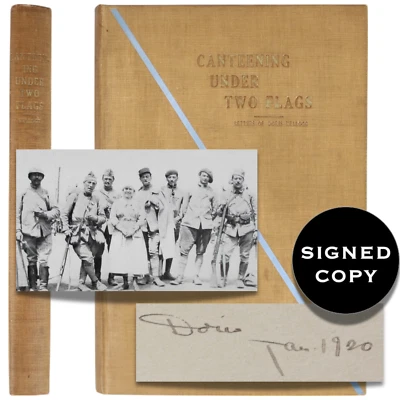 WWI Letters RED CROSS Volunteer Signed 1920 France Canteening Roycroft 1st Ed HC — 第 1/4 张图片