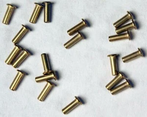 NEW A-Line Ground Eyelets Brass .058 OD X 3/16" long HO Scale FREE US SHIP - Picture 1 of 1