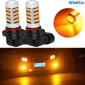2X Amber Yellow 9006 HB4 9012 Fog Light Lamp 92-SMD LED Bulbs Error Free CANBUS - Picture 1 of 11