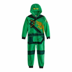 Lego Ninjago Costume Long Sleeve Hooded Sleeper Blanket Pajama Boy Size 6/7 8 - Picture 1 of 1