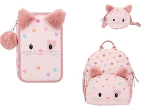Princess Mimi Federtasche gefüllt 2-fach Katze Rucksack Umhängetasche Kitty - Bild 1 von 10