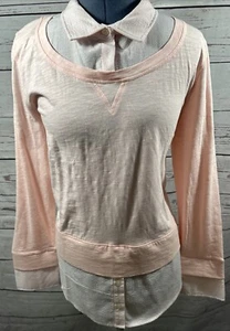 Neu mit Etikett Tommy Hilfiger Damen Gr. L rosa weiß Lagenlook - Bild 1 von 8