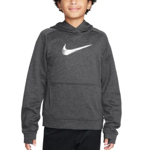 Nike Multi + Therma-FIT Big Kids' Pullover Hoodie, Gray, S - Picture 1 of 4