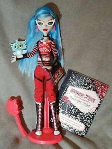 MONSTER HIGH: Muñeca GHOULIA YELPS 1 WAVE, Mascota SIR HOOTS, Diario,stand/peine - Foto 1 di 10