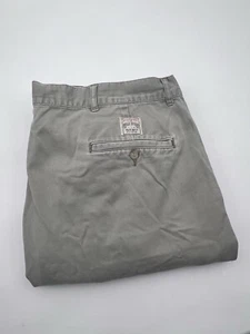 Vintage Polo Ralph Lauren Chino Pants Mens 38x32 Khaki Pleated FLAWS - Picture 1 of 22