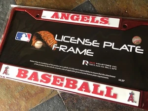 1 Los Angeles Angels Red Metal License Frame w\Nice Raised 3D Graphics Anaheim - Picture 1 of 6