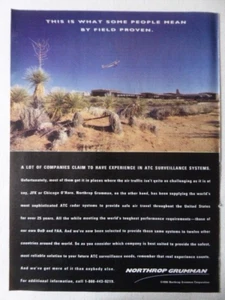 3/1996 PUB NORTHROP GRUMMAN ATC ÜBERWACHUNGSSYSTEME RADAR ORIGINAL ANZEIGE - Bild 1 von 1
