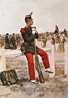 Infanterie de ligne (French line infantry), 1885 - artist post card