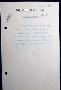 1929 FRANKLIN DELANO ROOSEVELT TO BASIL O'CONNOR LEGAL ADVISOR  - Picture 1 of 3