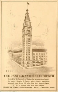 The Daniels and Fisher Tower Store pm 1948 Denver Colorado CO Postcard - Picture 1 of 2