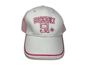 SEATTLE MARINERS Pink #51 ICHIRO SUZUKI BASEBALL HAT Japan Fan Cap GIRLS Youth - Picture 1 of 12