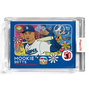 Topps Project 2021 70~1973 Topps #54 Mookie Betts~ de Brittney Palmer PR:3.518 - Imagen 1 de 2