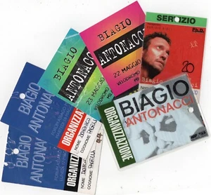 PASS LOTTO DI 6 BIAGIO ANTONACCI 22/23/5/1999 17/18/2004 E ALTRI 2 - Picture 1 of 1