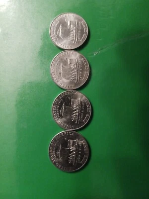 2004 - 2005 S Jefferson Nickel Proof Westward Journey 4 Coin Keel Boat Design - Image 1 of 2