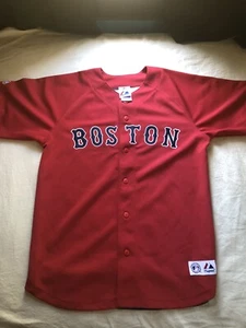 Boston Red Sox Majestic David Ortiz Jersey Kids Large 14/16 Rare Print Used - Picture 1 of 9