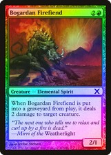 Bogardan Firefiend FOIL 10th Edition NM Red Common MAGIC MTG CARD ABUGames