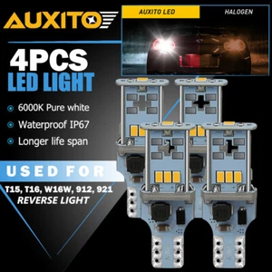 4X 921 LED Luz Inversa Canbus Libre de Errores 912 T15 W16W Bombilla de Retroceso 6000LM Blanca - Imagen 1 de 12